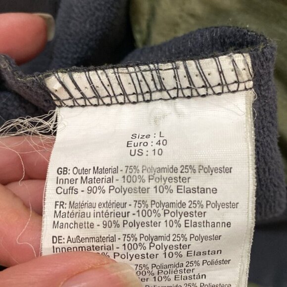 Bench Green Softshell Hooded Long Coat Size large - Picture 14 of 16